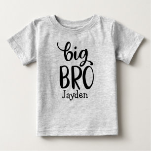 Camiseta Para Bebê Big brother grande personalizado do t-shirt de Bro