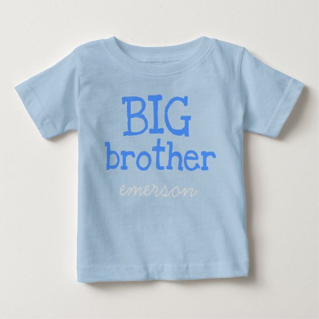 Camiseta Para Bebê Big Brother Personalizado (Frente)