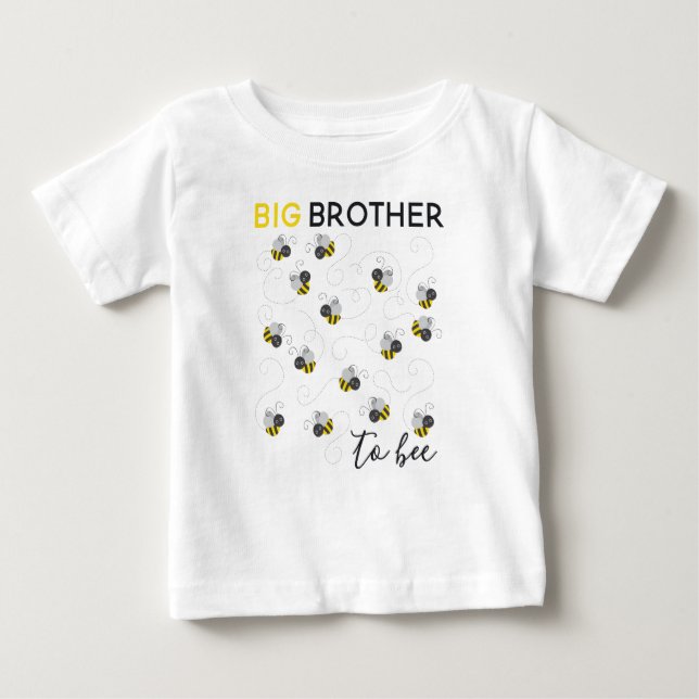 Camiseta Para Bebê Big Brother to Bee (Frente)