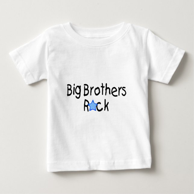 Camiseta Para Bebê Big Brothers Rock (Frente)