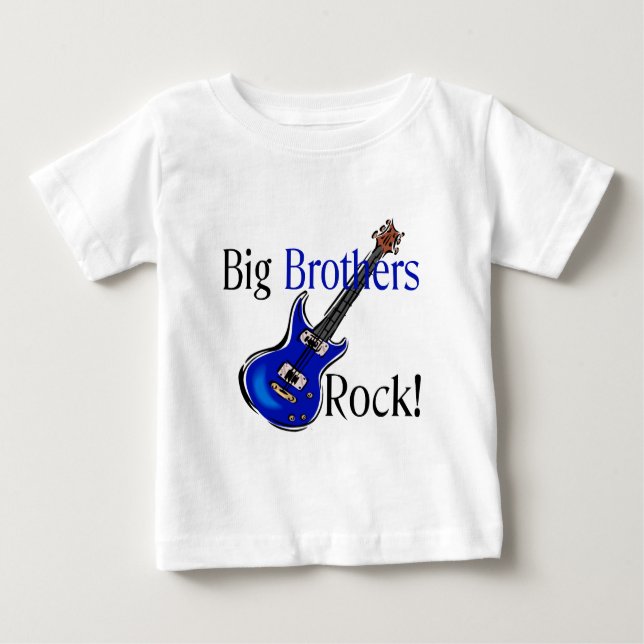 Camiseta Para Bebê Big Brothers ROCK! (Frente)