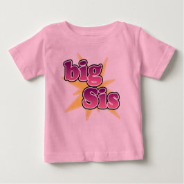 Camiseta Para Bebê Big Sis T-Shirts