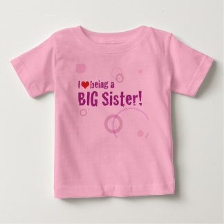 Camiseta Para Bebê Big Sister Long Sleeve
