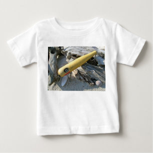 Camiseta Para Bebê Big Snook Vintage Lure Baby Criança T-Shirt