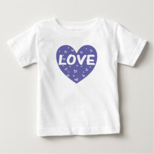 Camiseta Para Bebê Big Veri Peri Love Heart