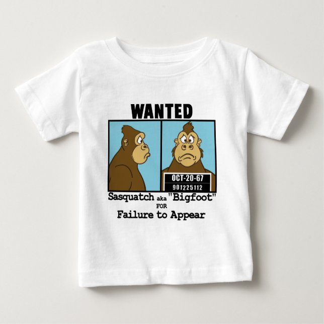 Camiseta Para Bebê Bigfoot (Frente)