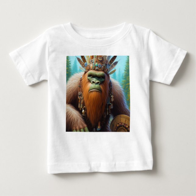 Camiseta Para Bebê Bigfoot Eco Warrior (Frente)