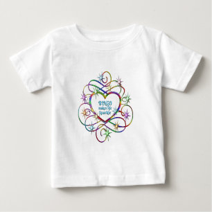 Camiseta Para Bebê Bingo Torna a Vida Espontânea