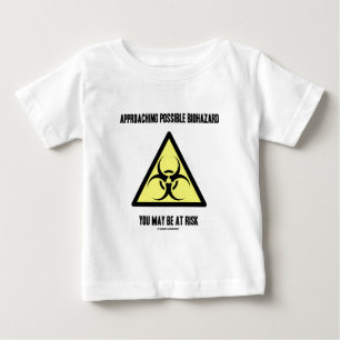 Camiseta Para Bebê Biohazard possível de aproximação você pode se