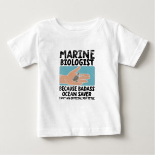 Camiseta Para Bebê Biologia Marinha