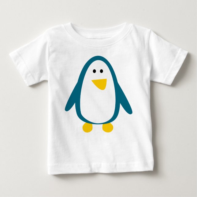 Camiseta Para Bebê Bird, Penguin, Animal (Frente)