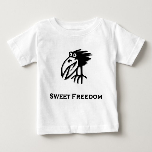 Camiseta Para Bebê Bird Sweet Freedom (Frente)