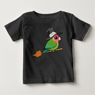Camiseta Para Bebê Birdorable Agapornis roseicollis de Halloween Brux