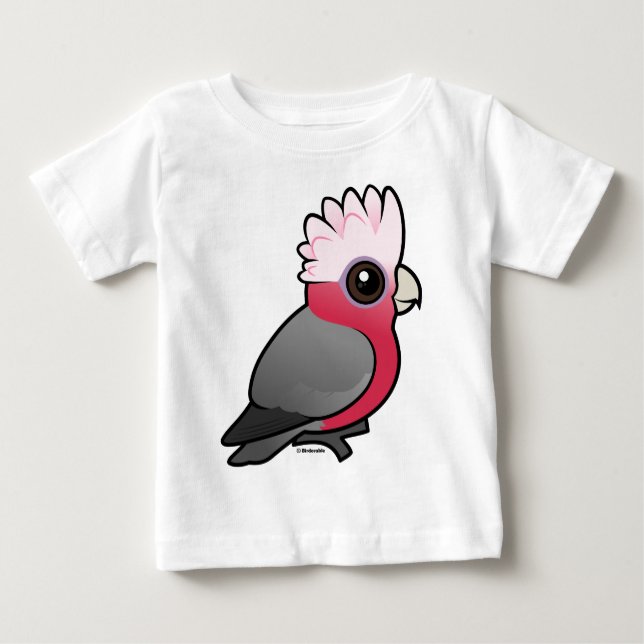 Camiseta Para Bebê Birdorable Galah (Frente)