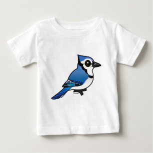 Camiseta Para Bebê Birdorable Jay azul