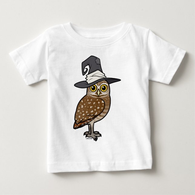 Camiseta Para Bebê Birdorable que Burrowing a bruxa da coruja (Frente)
