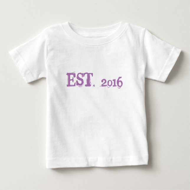 Camiseta Para Bebê Birthday Baby Fine Jersey T-Shirt, White (Frente)