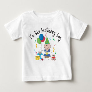 Camiseta Para Bebê Birthday Boy T-Shirt