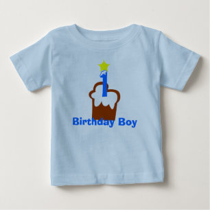 Camiseta Para Bebê Birthday Boy T-Shirt