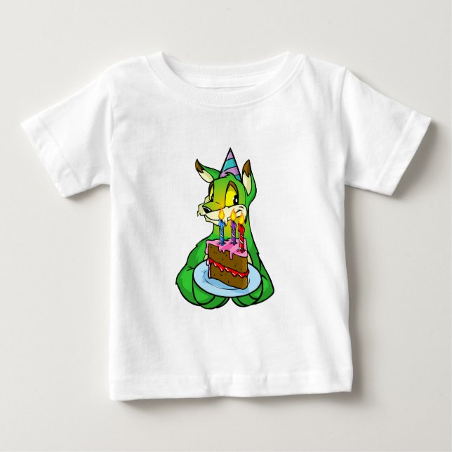 Camiseta Para Bebê Birthday Lupe (Frente)