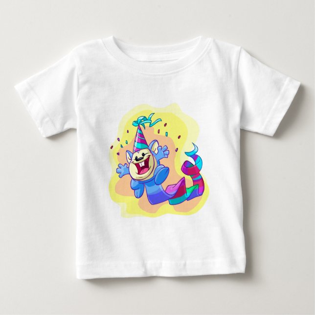 Camiseta Para Bebê Birthday Meerca (Frente)