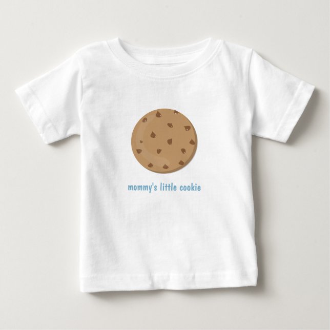 Camiseta Para Bebê Biscoito de Chocolate Chip Personalizado (Frente)