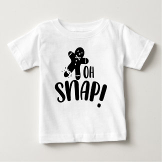 Camiseta Para Bebê Biscoito de Gengibre Oh Snap