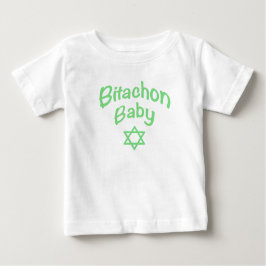 Camiseta Para Bebê Bitachon Baby Green T-shirt
