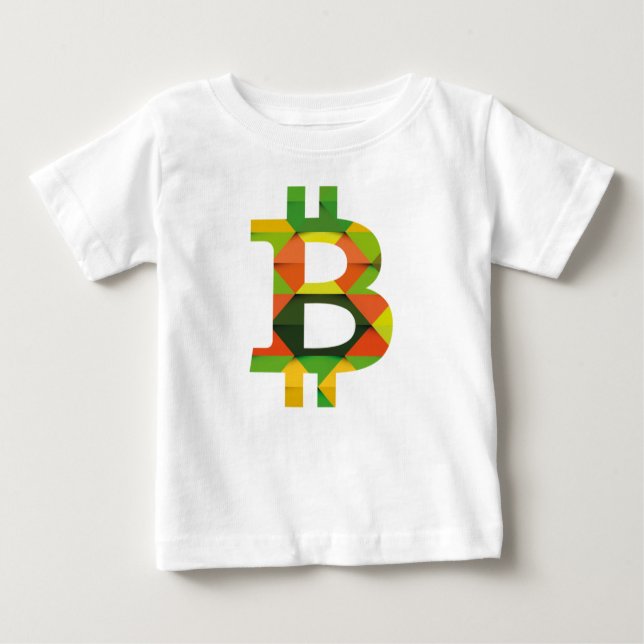 Camiseta Para Bebê BITCOIN/PATTERN-Toddler's Romper (Frente)