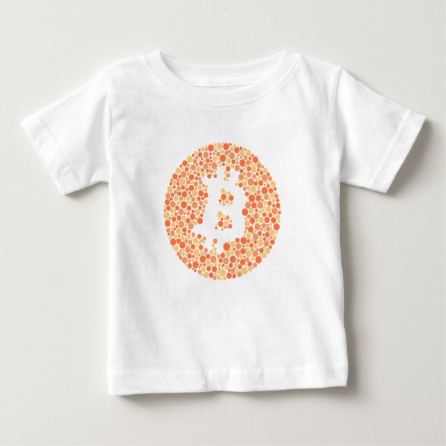 Camiseta Para Bebê Bitcoin secreto (Frente)