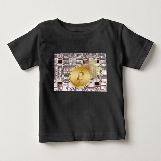 Camiseta Para Bebê Bitmoeda 18 (Frente)