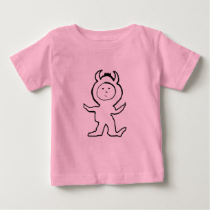 Camiseta Para Bebê Bitty Bull Jammies Kid