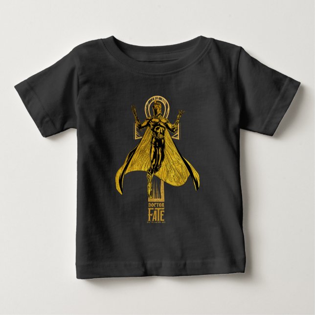 Camiseta Para Bebê Black Adam | Gráfico de Caracteres de Destino Médi (Frente)