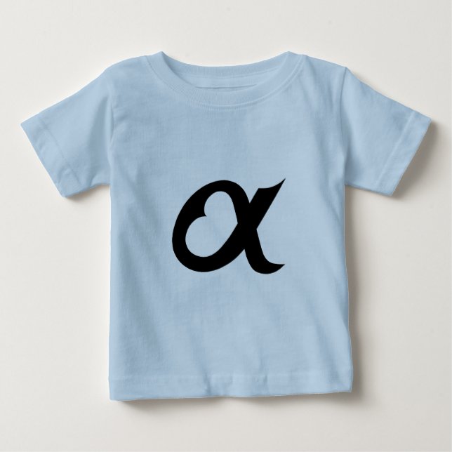 Camiseta Para Bebê black alpheart (Frente)