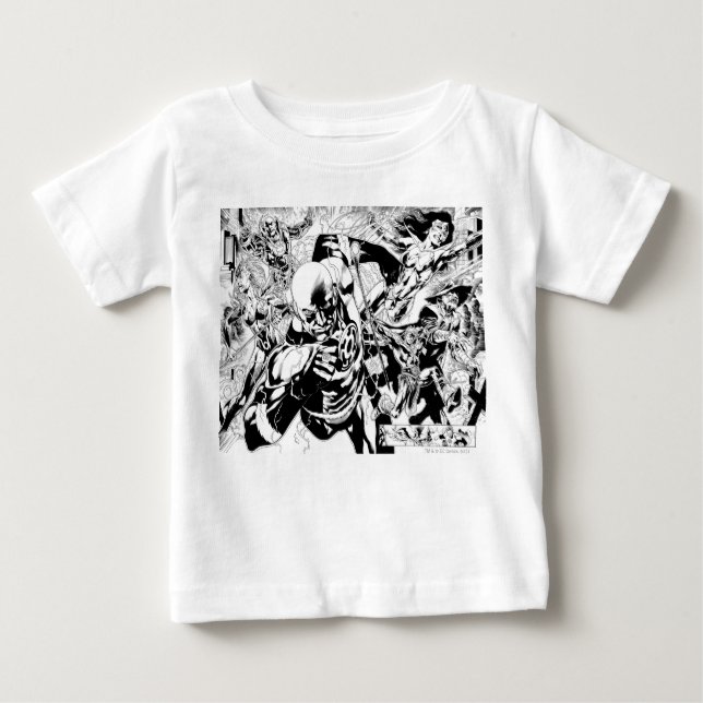 Camiseta Para Bebê Blackest Night Comic Panel (Frente)