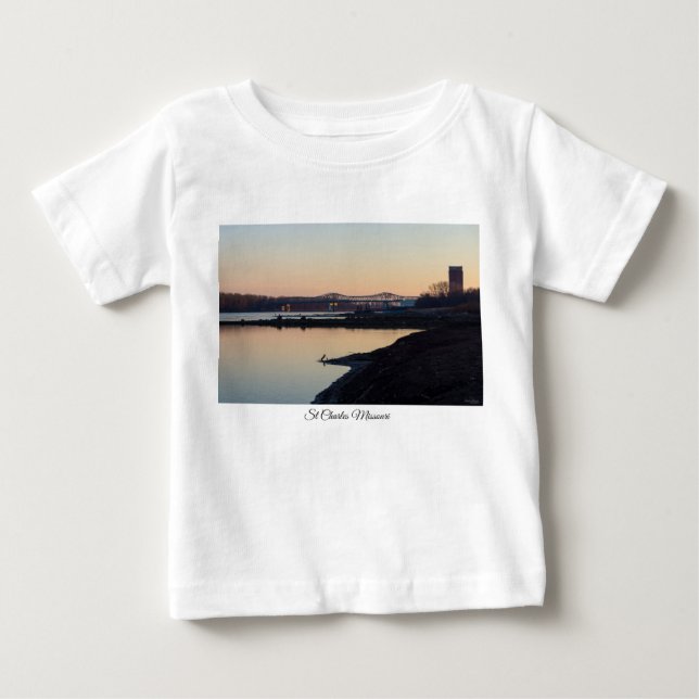 Camiseta Para Bebê Blanchette E Missouri River (Frente)