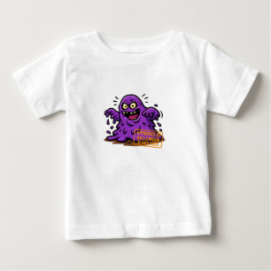Camiseta Para Bebê Blob Cartoon - Aprovado pelo Dia das Bruxas