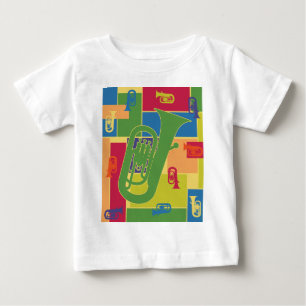 Camiseta Para Bebê Blocos de Cor de Eufônio
