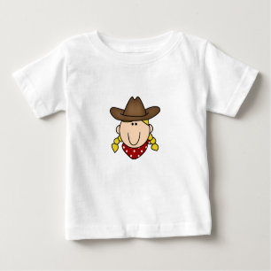 Camiseta Para Bebê Blond Cowgirl