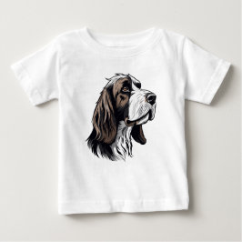 Camiseta Para Bebê Bloodhound dog portrait