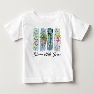 Camiseta Para Bebê Bloom com a Arte Floral Grace Garden