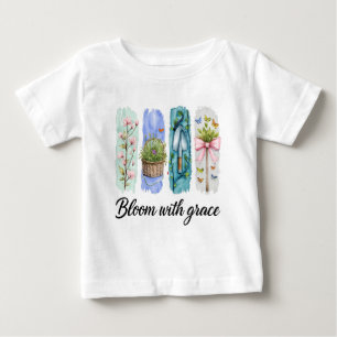 Camiseta Para Bebê Bloom com a Arte Floral Grace Garden