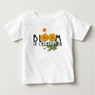 Camiseta Para Bebê BLOOM Na Califórnia