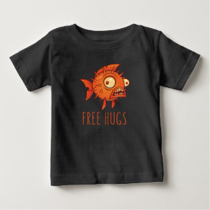 Camiseta Para Bebê Blowfish de Cartografia de Hugs Gratuitos