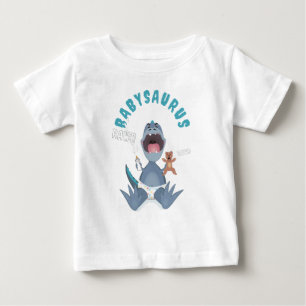 Camiseta Para Bebê Blue Babysaurus T-rex