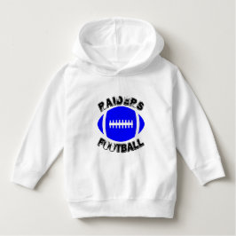 Camiseta Para Bebê Blue Football Custom Team Name ou Text Game Day