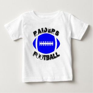 Camiseta Para Bebê Blue Football Custom Team Name ou Text Game Day