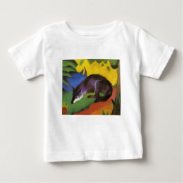 Camiseta Para Bebê Blue Fox (por Franz Marc)