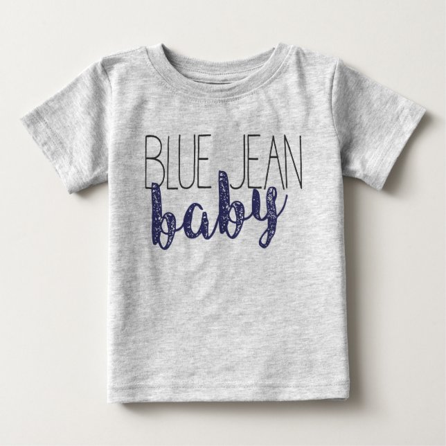 Camiseta Para Bebê Blue Jean Baby Pop Cultura Novelty Music (Frente)