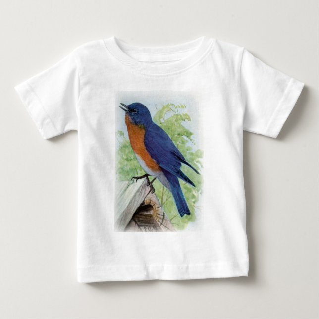 Camiseta Para Bebê Bluebird (Frente)